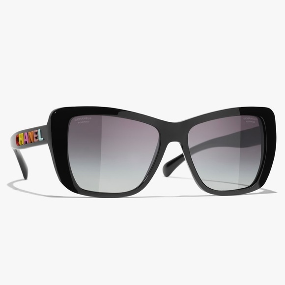 CHANEL Butterfly Sunglasses Polarized Black - Picture 1 of 13